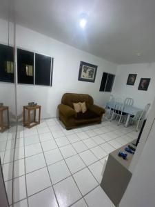 Χώρος καθιστικού στο Apartamento Ótima Localização