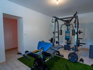 Γυμναστήριο ή/και όργανα γυμναστικής στο Grande demeure avec piscine couverte et parking pour 15 personnes - FR-1-858-4