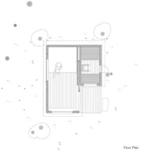 ein Grundriss eines Hauses in der Unterkunft The Shack in Papar