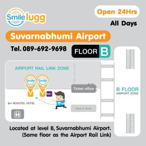 Půdorys ubytování SmileLugg - One Stop Luggage Services