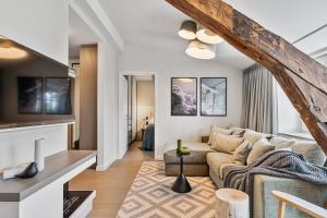 Posezení v ubytování Alte Schule Westerhever Ehst