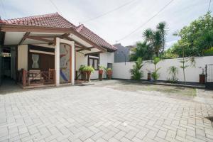 Bygningen som feriehuset ligger i