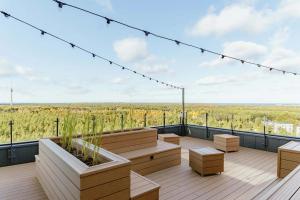 Μπαλκόνι ή βεράντα στο Studio apartment with gym and coworking space