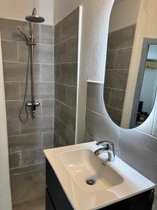 Koupelna v ubytování L'Arbre du voyageur 17 - Grand T1 perché à Mamoudzou centre