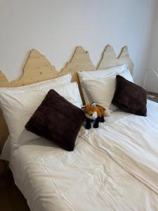 Postel nebo postele na pokoji v ubytování Il Cadorino