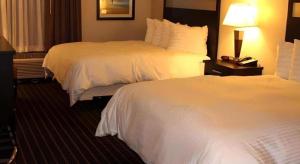 アルハンブラにあるAlhambra Hotelのベッド2台とランプが備わったホテルの部屋 +14枚の写真