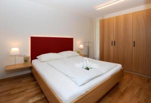 Postel nebo postele na pokoji v ubytování Apartments Susanne
