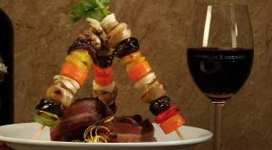 Comida in lodge ou em algum lugar perto