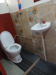 Koupelna v ubytování Nauni resort