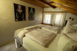 Postel nebo postele na pokoji v ubytování chata Eiland