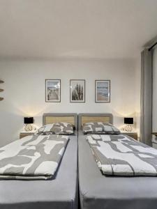 Postel nebo postele na pokoji v ubytování charmantes Apartment bei Hamburg - Ruhe, Komfort & kostenloses Parken