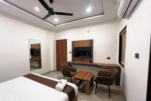 Kuchyň nebo kuchyňský kout v ubytování Hotel Veronica