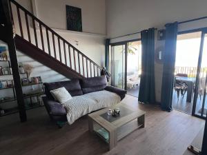 Χώρος καθιστικού στο L'écrin de l'océan - Magnifique vue mer