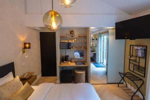 Postel nebo postele na pokoji v ubytování B&B Natuurlijk Harderwijk