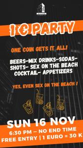 a flyer for a dj party with text and graphics at Bed Station Hostel & Pool Bar Hội An " Former Sunflower" in Hoi An