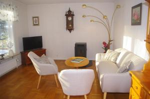 TV a/nebo společenská místnost v ubytování Syllis Hus