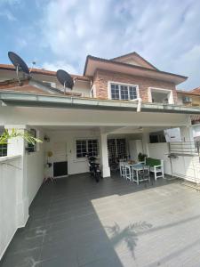 Bygningen som feriehuset ligger i