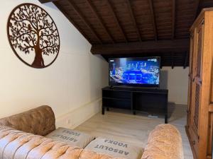 TV a/nebo společenská místnost v ubytování Azores Calheta INN LOFT