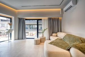 Χώρος καθιστικού στο World Luxury Suites Trikala