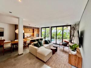 Et opholdsområde på Apartment Wati 4 Umalas