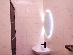 Koupelna v ubytování Darina Apartments