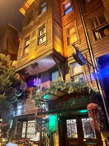 a building with a sign on the front of it at Hotel SPHENDON in Istanbul