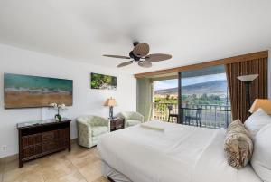 Postel nebo postele na pokoji v ubytování Lahaina Shores 418 · LS 418 Studio Near Beach, Pool & Relaxing H + 45 fotografií