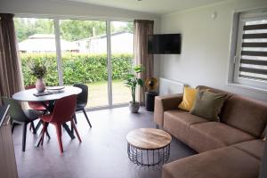 Χώρος καθιστικού στο Chalet La Diga