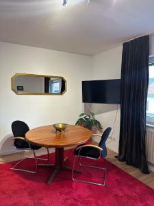 TV a/nebo společenská místnost v ubytování Ferien Apartment von Schöning