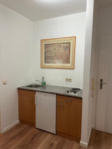 Kuchyň nebo kuchyňský kout v ubytování Ferien Apartment von Schöning