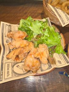 a plate of food with broccoli on a table at HANABI棟 8人宿泊 サウナあり ペット不可 - Base棟 4人宿泊 サウナなし ペット可 - 貸切で最大12名宿泊OK in Katori +252 photos