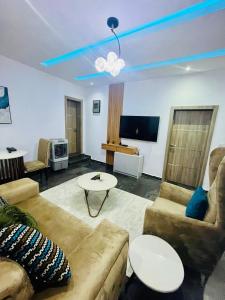 Μια τηλεόραση ή/και κέντρο ψυχαγωγίας στο Diaggello Homex Apartment