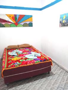 Postel nebo postele na pokoji v ubytování Vila Sol & Mar Gaibu PE