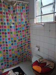 Koupelna v ubytování Refugio dos viajantes