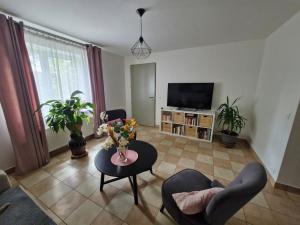 TV a/nebo společenská místnost v ubytování Appartement de 45 m2