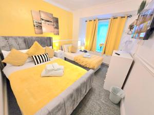 Voodi või voodid majutusasutuse Gillings Villa -Perfect For Long & Short Stays toas