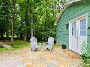 Zahrada ubytování Little House in the Woods