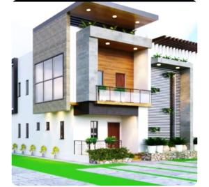 a rendering of a house with a balcony at Enis & Banky Home in Akure