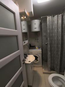 Koupelna v ubytování Nina Urban Apartment-Novi Beograd