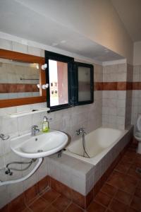 Koupelna v ubytování Βεατρικη Beatrice