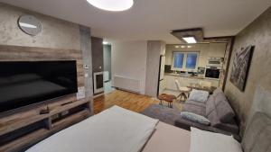 TV a/nebo společenská místnost v ubytování Premium sunrise