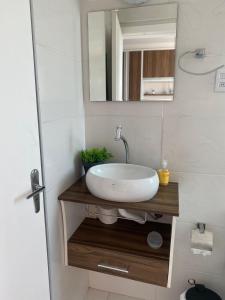 Phòng tắm tại Vista extraordinária beira mar