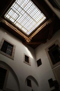 a ceiling with a skylight in a building at Riad Ruh Fes in Fès