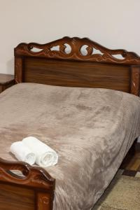 Voodi või voodid majutusasutuse Sky Nest toas