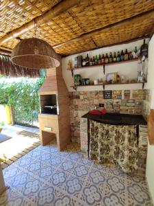 Køkken eller tekøkken på Recanto das Águas