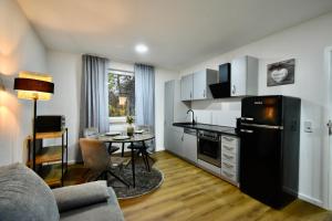 Kuchyň nebo kuchyňský kout v ubytování SANO - Hagen - Zentral, Ruhig, Stillvoll, Platz zum Arbeiten, Schnelles Internet