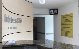 TV a/nebo společenská místnost v ubytování Hotel Hi! Santa Catarina