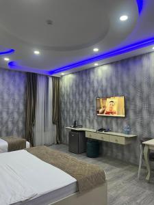 TV a/nebo společenská místnost v ubytování Starway Hotel