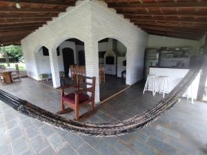 Η κουζίνα ή μικρή κουζίνα στο Chácara Mirante do Sol