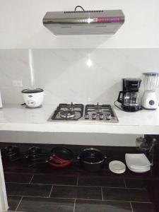 Kuchyň nebo kuchyňský kout v ubytování Pino Longe, Río Celeste